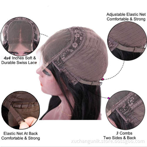 150% 180% Density Human Lace Front Wigs 10A Grade Silky Straight Pre Plucked 13x4 13x6 Transparent Frontal Raw Indian Hair Wig